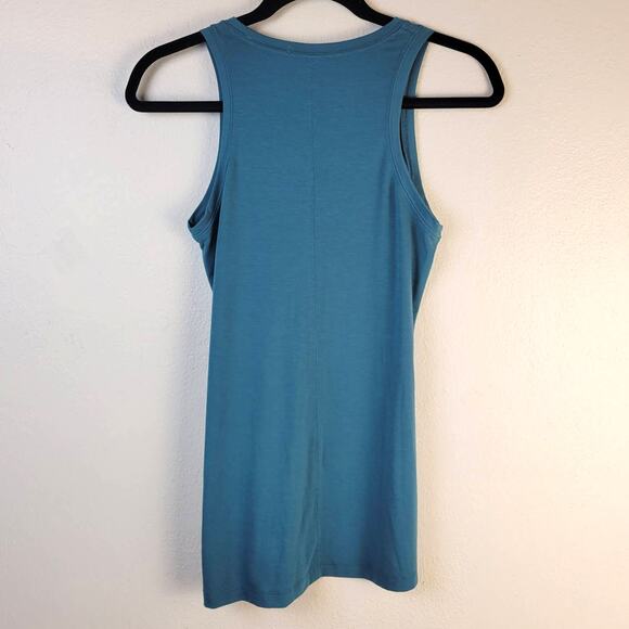 Athleta Radiant Tank Women's XS Teal Twist Front Athletic Athleisure Athletic - Picture 3 of 11